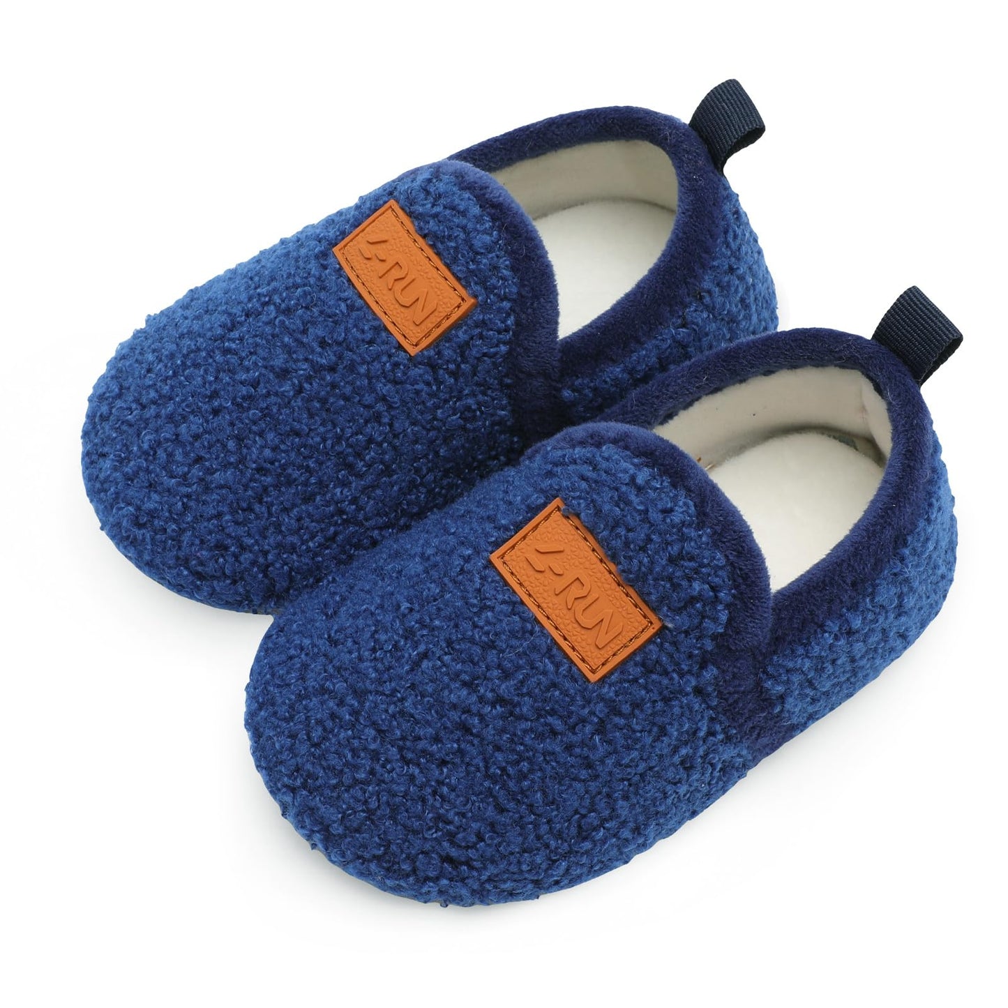 L-RUN Toddler Boys Girls House Slippers Indoor Home Shoes Warm Slipper Socks for Kids Baby Soft Winter Warm Walking Shoes