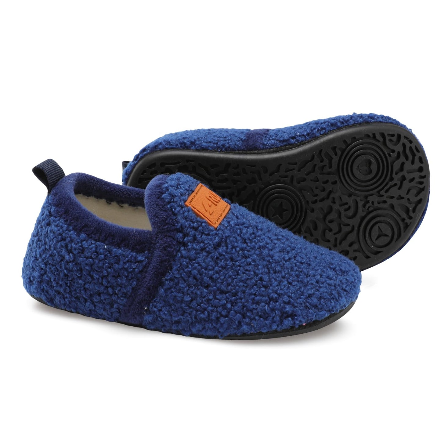 L-RUN Toddler Boys Girls House Slippers Indoor Home Shoes Warm Slipper Socks for Kids Baby Soft Winter Warm Walking Shoes