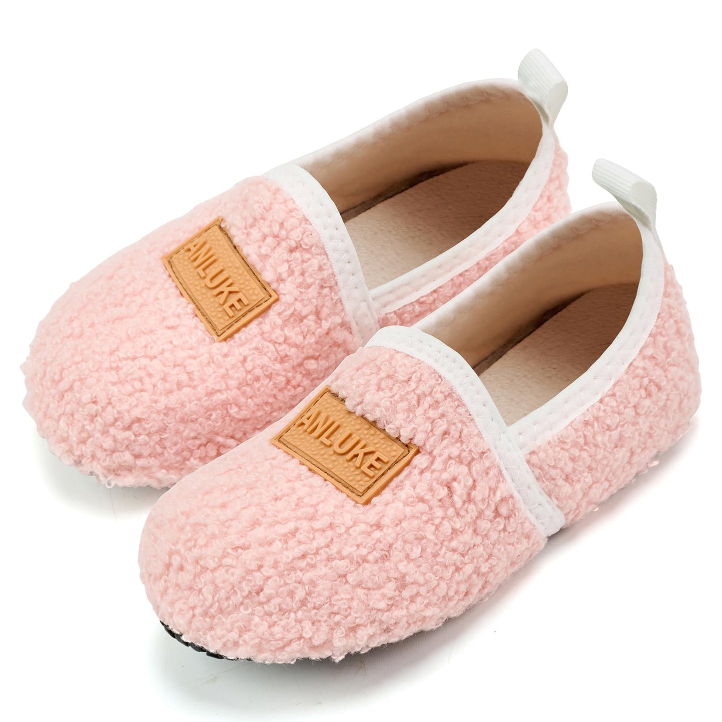 ANLUKE Kids Toddler Slippers Boys Girls Indoor House Shoes Non-Slip Slippers Socks Outdoor Warm Walking Shoes