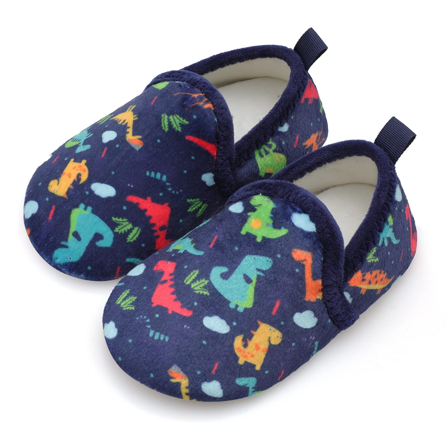 L-RUN Toddler Boys Girls House Slippers Indoor Home Shoes Warm Slipper Socks for Kids Baby Soft Winter Warm Walking Shoes