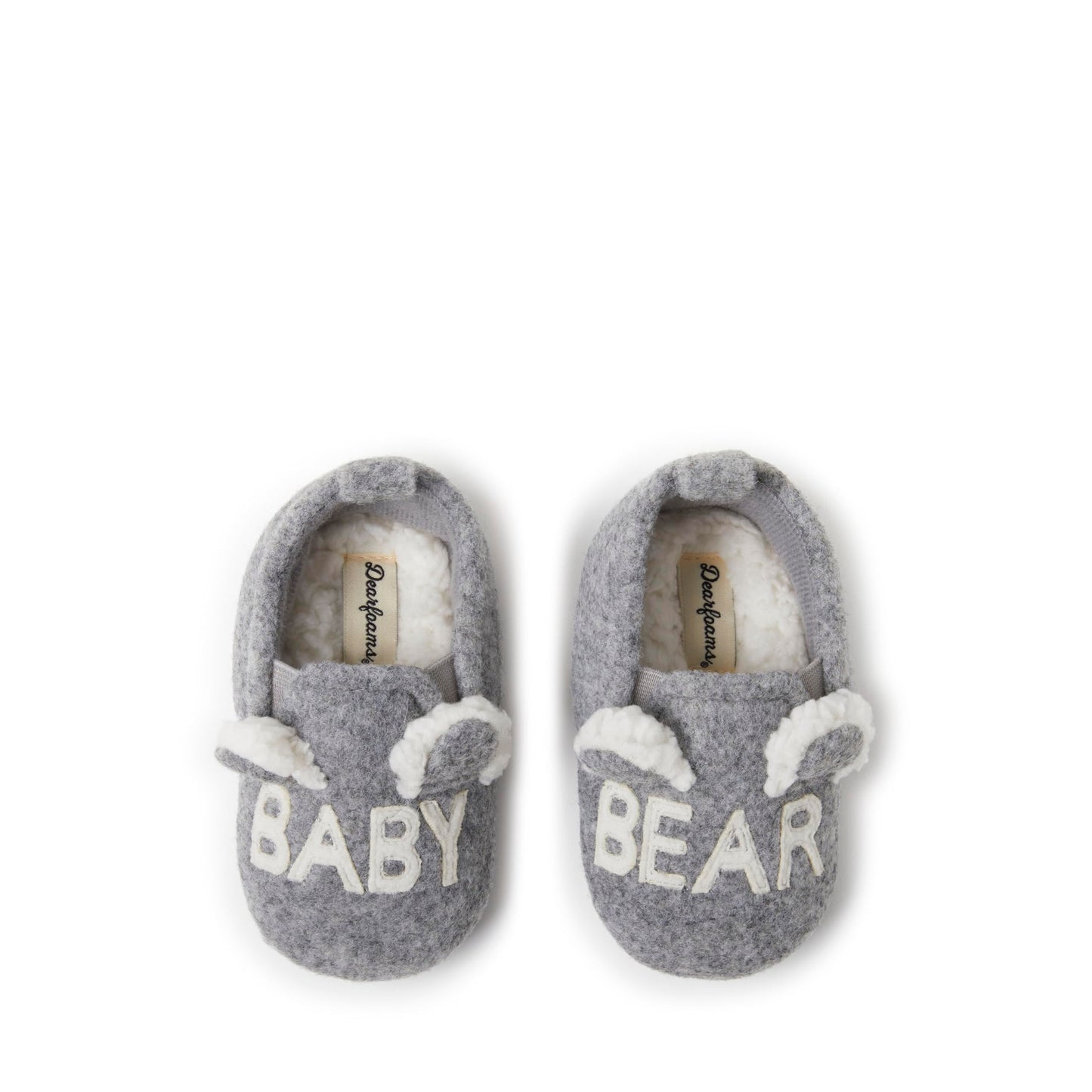 Dearfoams Kids and Toddlers Lil Bear Baby Bear Christmas Holiday Matching Pajama Family Bear Slipper