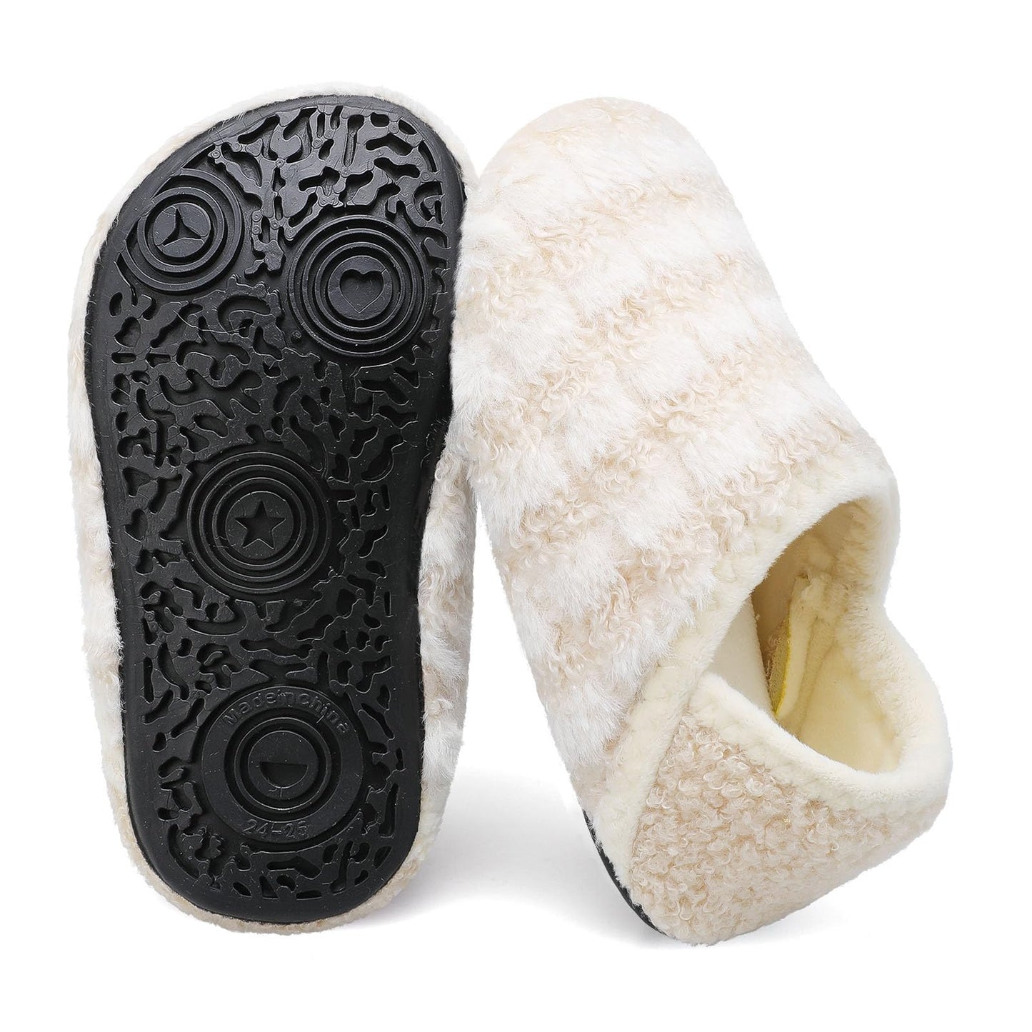L-RUN Toddler Boys Girls House Slippers Indoor Home Shoes Warm Slipper Socks for Kids Baby Soft Winter Warm Walking Shoes