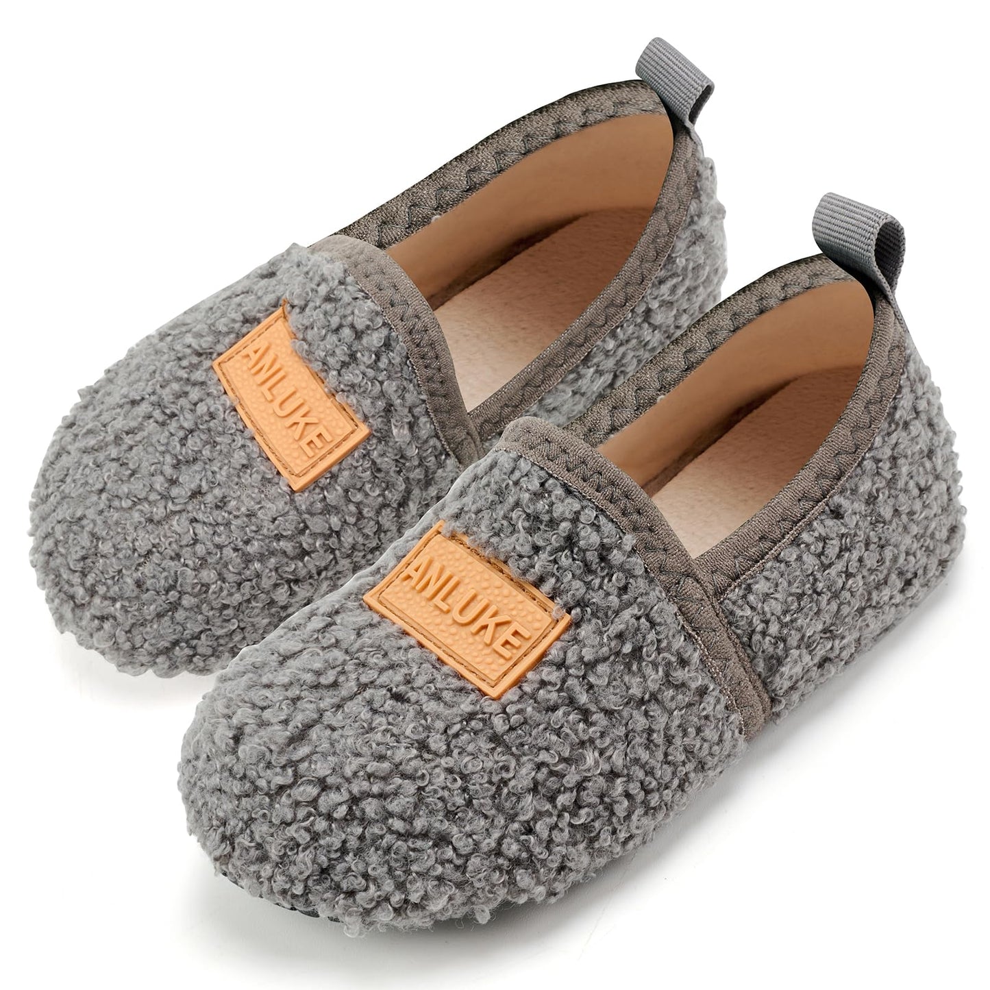 ANLUKE Kids Toddler Slippers Boys Girls Indoor House Shoes Non-Slip Slippers Socks Outdoor Warm Walking Shoes