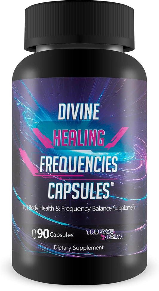 Divine Healing Frequencies Capsules - Immune Support - Our Best Health Supplements for Body & Brain Health Support - Our Best Full Body Health Supplement - Organ Support & Wound Healing Supplements